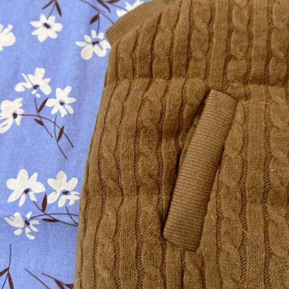 Ralph Lauren Brown Cable Knit Down Vest - Picture 4 of 7